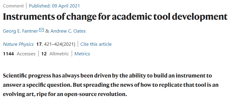 [물리뉴스] 학문 발전을 위한 변화 수단에 관하여(Instruments of change for academic tool development) 이미지(1)