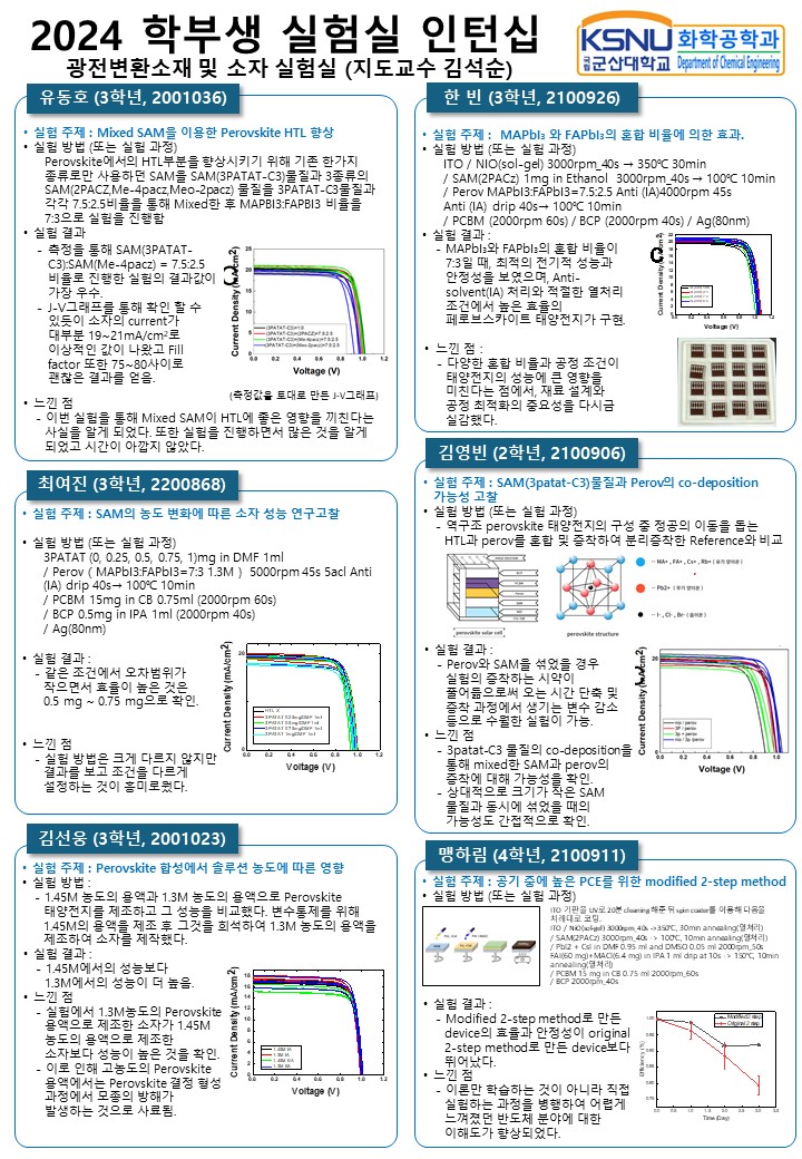 광전변환소재 및 소자 실험실